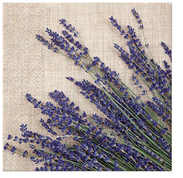 Servietten Lunch 20x Lavendel Bündel, 33x33cm
