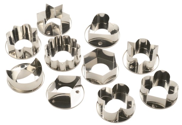 Teigausstecher Set 10tlg verschiedene Motive D6cm