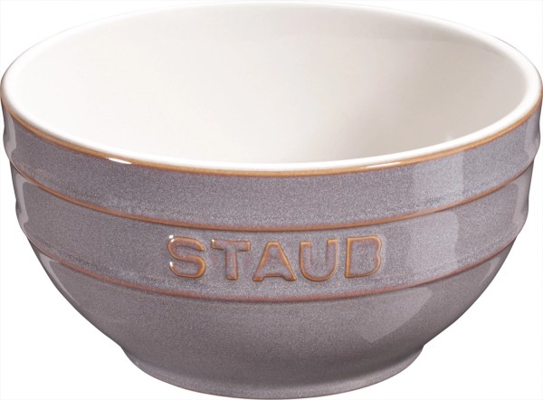 Keramik Schüssel klein, antik-grau, 12cm
