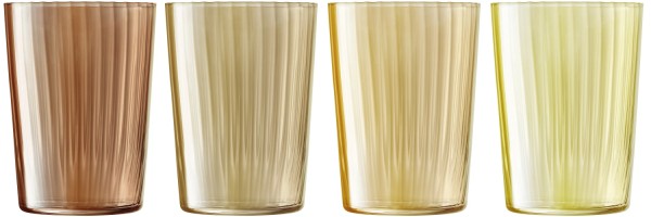 4er Set Gems Longdrinkglas 560ml bernstein assort.
