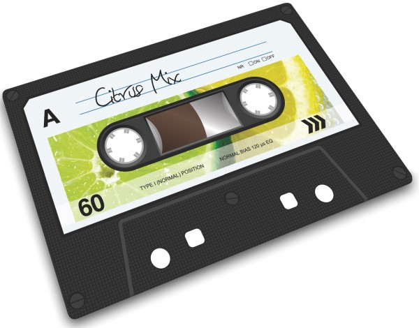 Glasschneideplatte Musik-Kassette 20x30cm