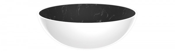 Osmos Schüssel rund Marmor Optik schwarz/weiss Ø 16,5 cm