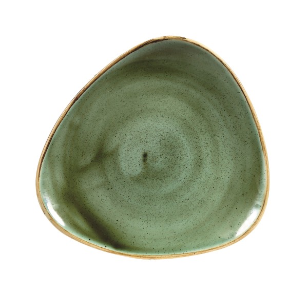 Stonecast Samphire Green Triangel Teller 22.9cm