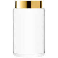 Aurum Vase/Laterne H40cm transparent gold