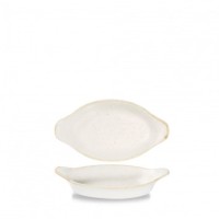 Stonecast Barley White Schale oval mit Griffen 20.5x11.3cm