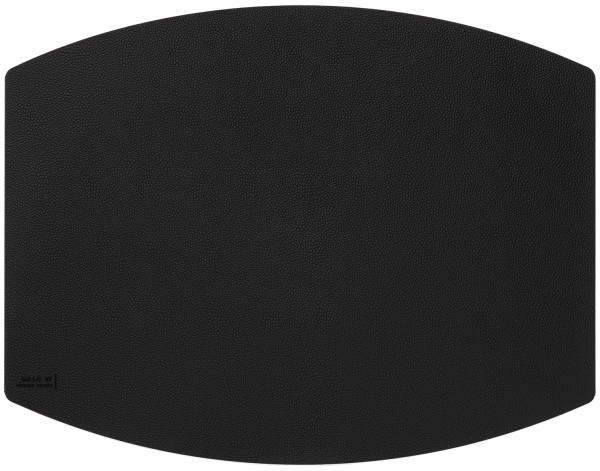 Tischset 45x35cm oval schwarz