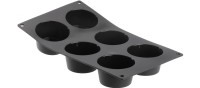 Moul Flex Backform 17.5x30cm für 6 Muffins D:7.2cm H: 3cm