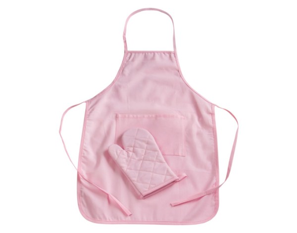 Kinderschürze Küchenfee rosa