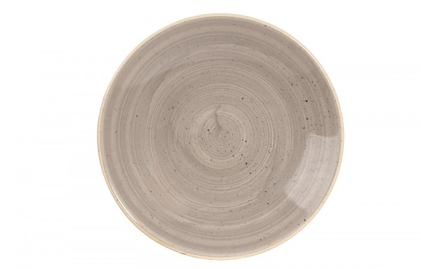 Stonecast Peppercorn Grey Coupe Teller tief 22.5cm