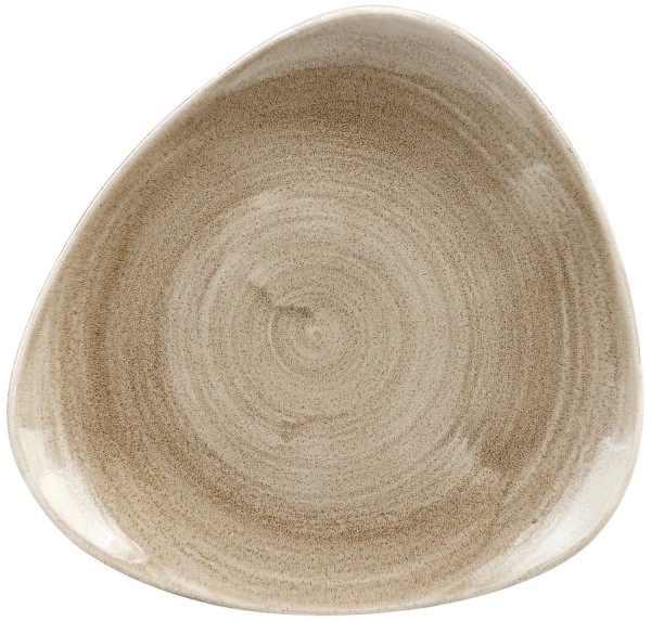 Stonecast Patina Antique taupe Triangel Teller flach 22.9cm
