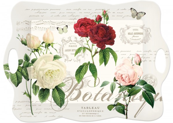 Botanique Tablett m. Griffen, 53x28 cm