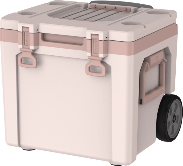 Easy-Carry Outdoor Cooler mit Rollen 47l rose quartz