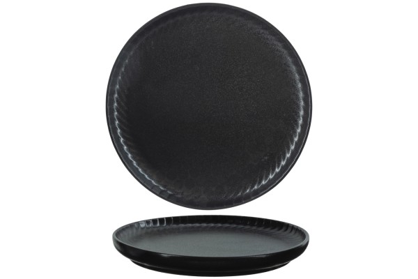 Dakota Dessertteller, schwarz, D 20.2cm