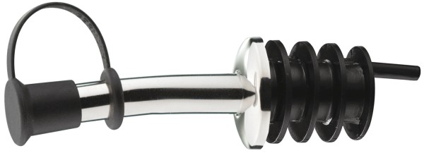 Flaschenausgiesser Inox Standard PE Korken m. Käppchen