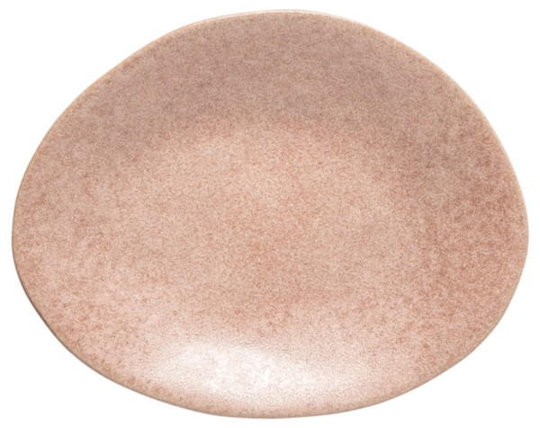 Livia Teller oval 15.4x12cm H2.4cm mattrosa