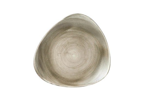 Stonecast Patina Antique Taupe Triangel Teller flach 26.5cm
