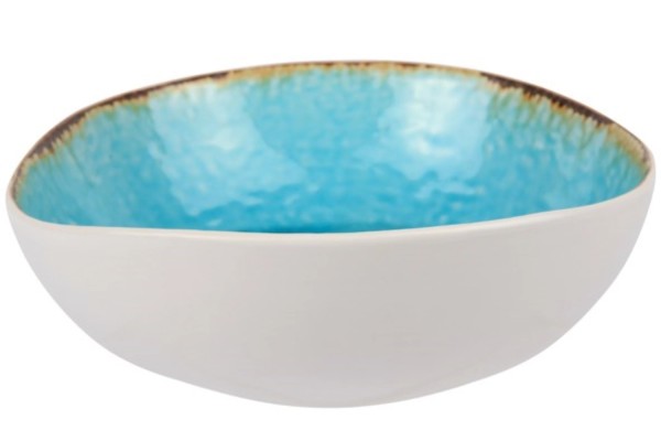Laguna Azzurro Salatschüssel organisch, 19x17.5x6cm