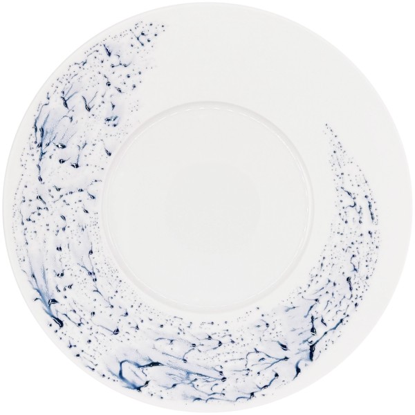 Blue Impression Teller D29cm H2.5cm SpiegelD 15cm