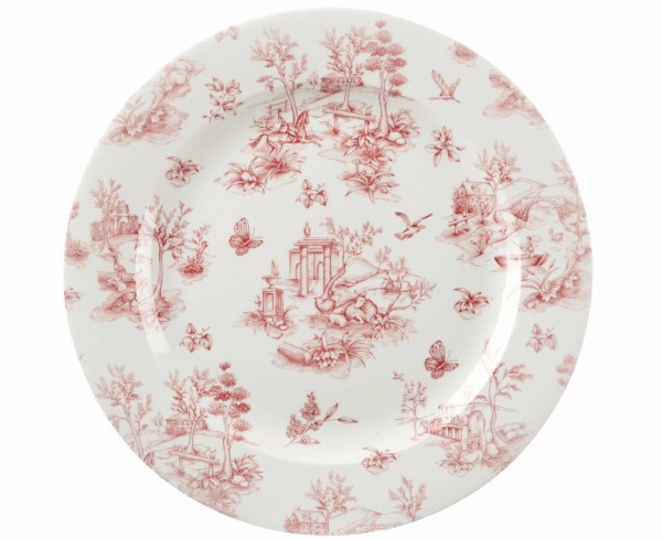 V.P. Toile Cranberry Teller flach 21cm
