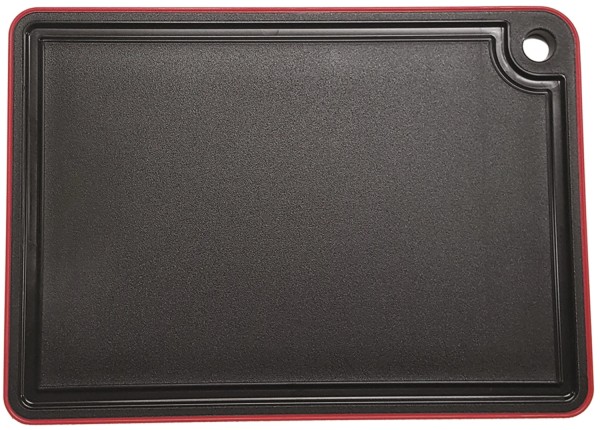 Schneidebrett Mimmi gross 35x25x1cm Antirutsch Rand rot