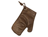 Ofenhandschuh Leder vint.brown