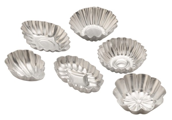 6er Set Gebäckformen 6.5x4.5cm