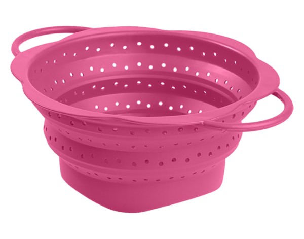 Faltsieb L 32x25x11.5 cm pink