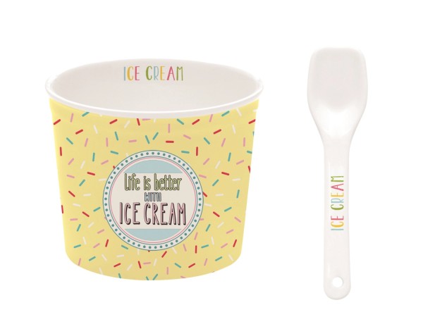 Ice Cream Eisbecher gelb, D8.5cm