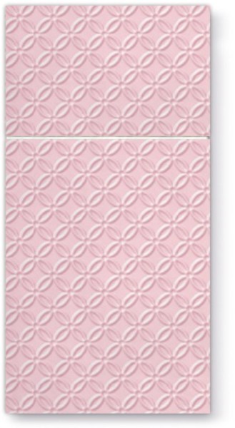 Bestecktasche 25x modern rosa, 40x40cm