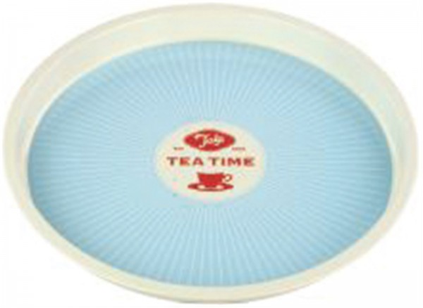 Tee Tablett, 31x2.6 cm, blau