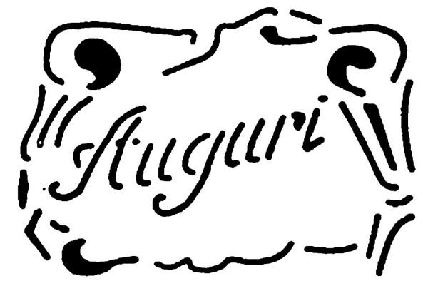 Schablone für Tortendekoration Auguri D26cm