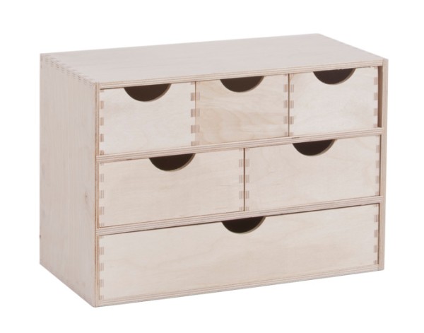 Schubladenbox Birke 6-er 40cm