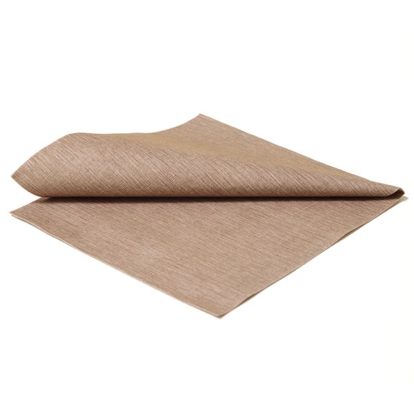 Serviette 40x40cm, cacao, 15 Stk.