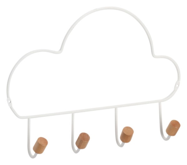 Hakenleiste Cloud weiss 30 cm