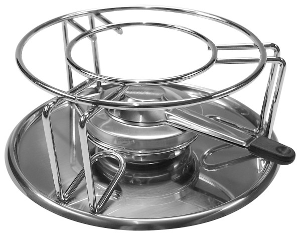 Fondue Rechaud Set mit Brenner und Unterteller 23cm