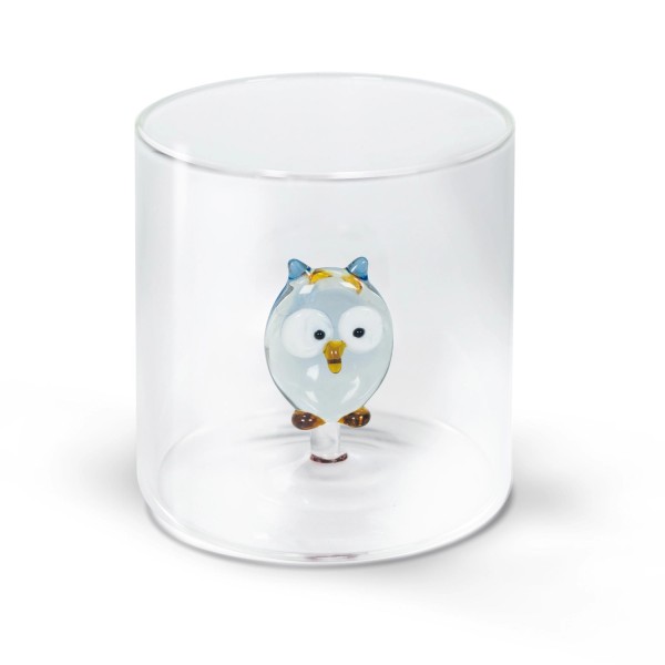 Glas aus Borosilikat 250ml Eule