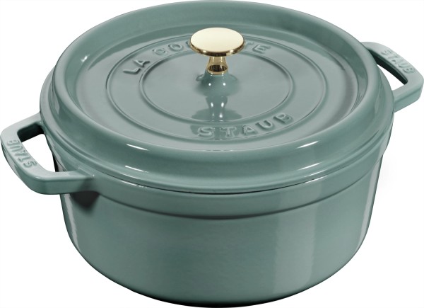 Cocotte 22cm, rund, Eucalyptus, Gusseisen 2.6l