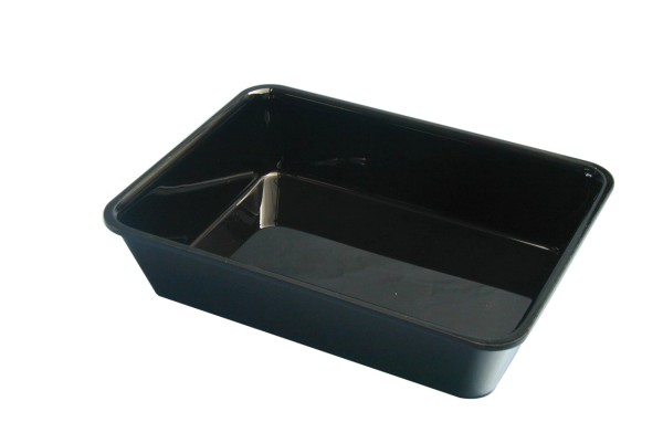 Rechteckige Schale 28x21x6cm schwarz