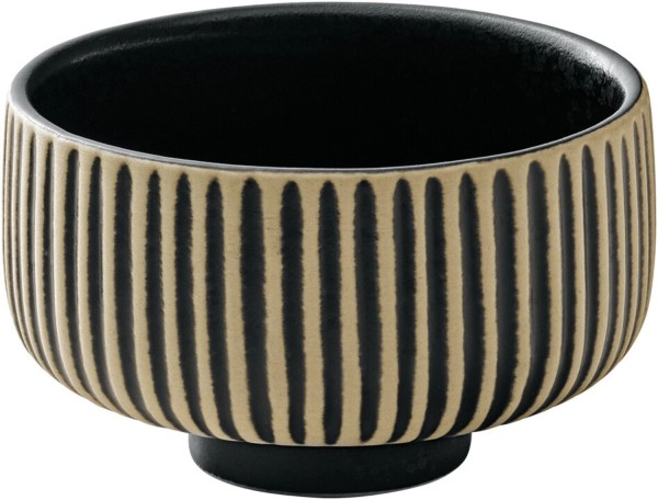 Playground Nara Schälchen Relief schwarz weiss D8cm 0.12lt
