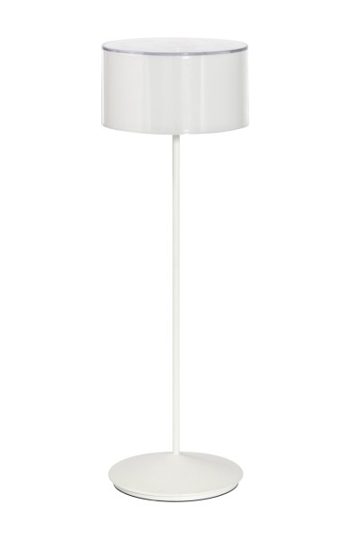 Abert Logo Lampe personalisierbar, weiss D12cm H37.5cm