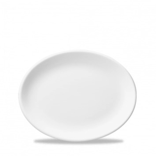 Whiteware White ovaler Teller / Servierplatte 28cm