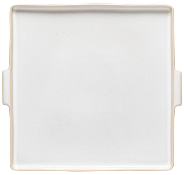 Nótos Platte rechteckig 22.4x20.7cm H2cm weiss/sand