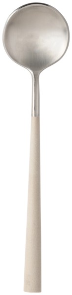 Mito Teelöffel L13.4cm brushed Griff cream