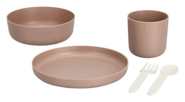 Kinder-Geschirr 5tlg. rosé