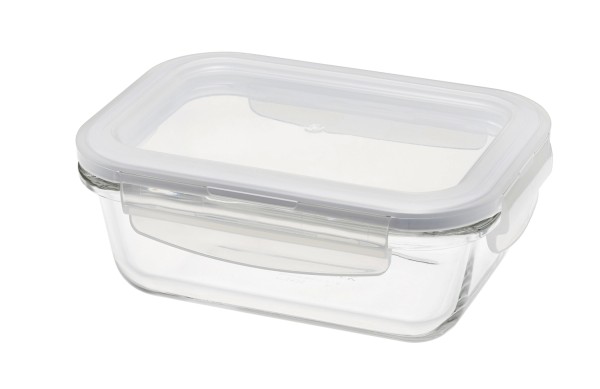 Ofenglas Behälter mit Deckel rechteckig 0.38lt 15x11x5.7cm