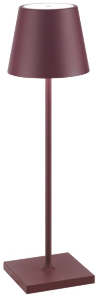 Poldina Pro Tischlampe 11.1x38cm bordeaux