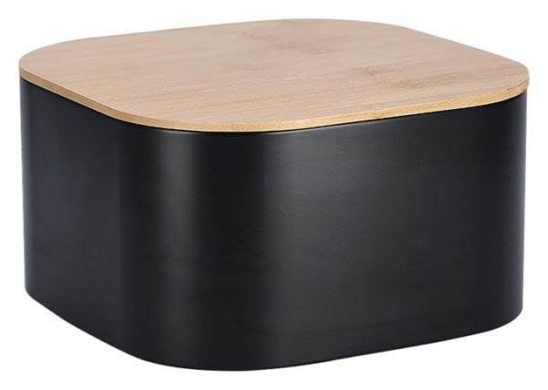 Brotkasten schwarz 26.5x26.5cm