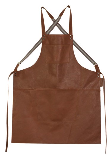 Schürze Hosenträger brown