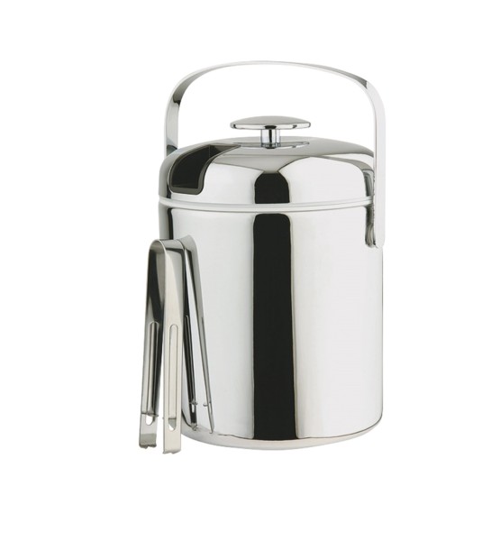 Set Eiseimer mit Eiszange, D14cm, H22cm, 1.3lt